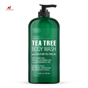 Gel Douche Parfumé à l'Huile d'Arbre à Thé Pure et Naturelle pour Peau Saine, Pieds et Corps, Vente en Gros Usine, Marque Privée, GZ RTS, Commande Mixte en Vrac - Product Image 1