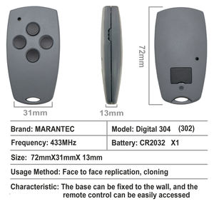 Control Remoto Clonador Multifrecuencia Marantec Compatible con 220 250 252 270 302 304 433MHz, Duplicador para Sistemas <span class=keywords><strong>de</strong></span> Puertas <span class=keywords><strong>de</strong></span> Garaje Command Comfort - Product Image 6