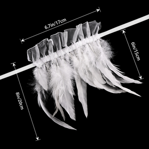Within Three Days, Fashionable Lace Gloves with <strong>Feather</strong> and sharp Dance Accessories, <strong>Cuffs</strong> and <strong>Feather</strong> Gloves Will Arrive - Product Image 6