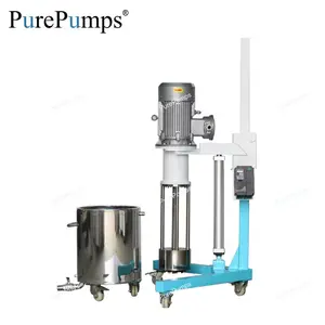 portable moveable electrical power Pneumatic lifting method pigment super fine mixing machine equipment