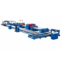 Équipement de laminage automatique à colle PUR pour panneaux de base en bois, laminage de film PVC, découpe des bords et machine de repressage