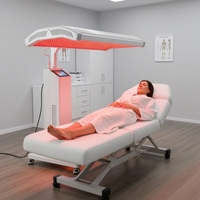 Panneau de photobiomodulation à hauteur réglable 660nm 850nm, machine de luminothérapie infrarouge intégrale pour centres de spa de luxe