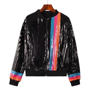 <span class=keywords><strong>Giacca</strong></span> di <span class=keywords><strong>paillettes</strong></span> da basket per donna San spers - Product Image 3