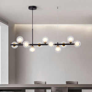 Nordic Fashion Restaurant Chandelier Bar <strong>Office</strong> Minimalist Long LED Pendant Light Home <strong>Lighting</strong> <strong>Fixtures</strong> - Product Image 1