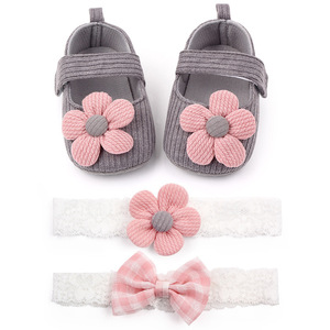 Sepatu Bayi Perempuan dan Set Headband Rambut Bayi Desain Terlaris - Product Image 2