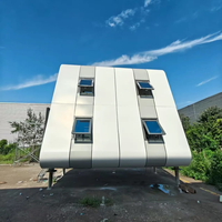 Cabane préfabriquée triangulaire de luxe, maison de glamping capsule spatiale à 1 chambre, maison capsule spatiale triangulaire pour le glamping