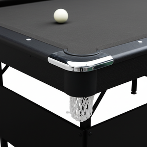 Mesa <span class=keywords><strong>de</strong></span> <span class=keywords><strong>Billar</strong></span> Plegable <span class=keywords><strong>de</strong></span> 6 pies con Riel <span class=keywords><strong>de</strong></span> Goma y Amortiguación, Semiansamblada, para Entretenimiento en el Hogar - Product Image 3