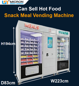 Ramen-máquina expendedora de bebidas para la venta con agua caliente, máquina refrigerada de doble capacidad para Fideos, Boba, leche, té y aperitivos - Product Image 2