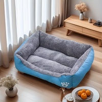 Grand lit pour chien en tissu Oxford imperméable, canapé pour animaux de compagnie lavable avec housse amovible, fond antidérapant, tailles S-3XL