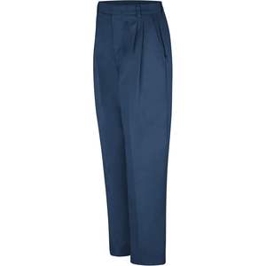 Custom <b>Women's</b> Pleated Twill Workwear <b>Slacks</b> Red Color Pleated Work Pants - Product Image 4