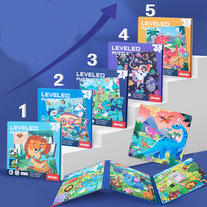 Hoye Crafts Puzzles magnétiques Papier Animal Puzzles Livre pour les tout-petits Jouets d'apprentissage éducatifs préscolaires - Product Image 2