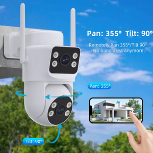 Cámara Solar Wifi <span class=keywords><strong>Icsee</strong></span> para Exteriores, Doble Lente, Energía Solar, 360 Grados, Inalámbrica, Control Remoto por Teléfono Móvil, Función de Voz, Detección de Movimiento Humano - Product Image 4