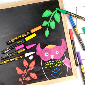 ปากกาไวท์บอร์ดชนิดน้ำ <span class=keywords><strong>Flysea</strong></span> สำหรับเขียนบนกระดาน LED ปากกาเขียนกระจก ขนาดหัวปากกา 1 มม. 3 มม. 6 มม. 8 มม. หมึกแบบญี่ปุ่น - Product Image 6