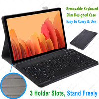 Casing Keyboard untuk Samsung Tab A6 A8 A7 Lite S6 Lite S7 FE S8 Plus, Casing Keyboard dengan Layar Lepas Magnetis