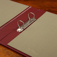 Stoff A4 Ringbuch-Einband mit Individueller Logo-Bedruckung Portfolio Präsentationsmappe Hochzeitsalbum Gästebuch Menü OEM-Fertigung
