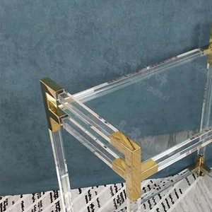 <span class=keywords><strong>Chariot</strong></span> d'hôtel en acrylique transparent fabriqué sur mesure en usine <span class=keywords><strong>Chariot</strong></span> <span class=keywords><strong>de</strong></span> service en acrylique <span class=keywords><strong>de</strong></span> luxe au design moderne pour salle à manger - Product Image 5