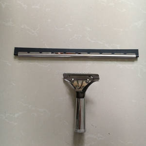 Qingle vente chaude acier inoxydable industrie commerciale métal fenêtre raclette avec lame en caoutchouc silicone <span class=keywords><strong>lGlass</strong></span> nettoyage essuie-glace - Product Image 2