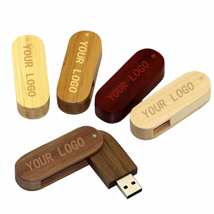 Biểu tượng tùy chỉnh 64GB Ổ Đĩa Bút 32GB Pendrive tốc độ cao USB gỗ xoay Stick 3.0 128 USB 512GB tùy chỉnh ổ đĩa flash với hộp gỗ - Product Image 2