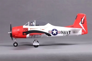 <span class=keywords><strong>Avion</strong></span> de chasse RC Scale FMS <span class=keywords><strong>T</strong></span>-<span class=keywords><strong>28</strong></span> Trojan 800mm V2 PNP, configuration puissante sans balais, engrenages métalliques - Product Image 4