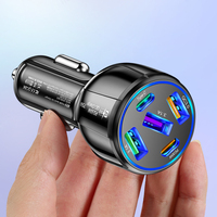Pengisi Daya Mobil 3USB Quick Charge QC3.0 2 PD 30W Pengisi Daya Ponsel 3 Port 3.1A USB Pengisi Daya Mobil Cepat untuk iPhone Samsung
