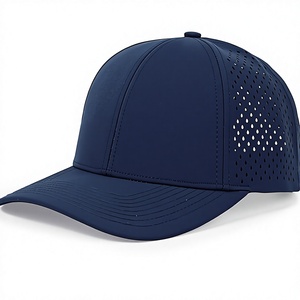 หมวกแก๊ปสีน้ำเงินกรมท่า 6 แผง แบบ Snapback ตาข่ายระบายอากาศได้ดี ปรับขนาดได้ เหมาะสำหรับกิจกรรมกลางแจ้ง สวมใส่ได้ทั้งชายและหญิง ฤดูใบไม้ผลิ ฤดูร้อน สำหรับผู้ใหญ่ - Product Image 2