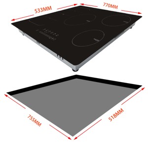 Cuisinière à induction encastrable personnalisable adaptée aux appareils électroménagers, 5 foyers avec verrouillage enfant - Product Image 5