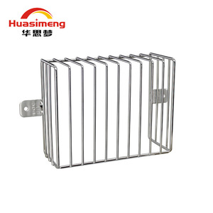 Huasimeng 304 Stainless Steel Drain Pipe Filter Screen Anti Clogging Cover For Side Corner Rooftop Balcony Rainwater Hopper - Product Image 2