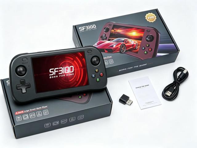 SF3100 Retro Handheld Video Game Console Linux System 4.5 Inch 854*480 IPS Screen 3000mAh Portable 64GB Pocket Player Games