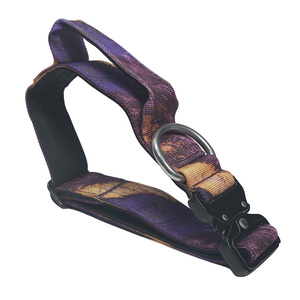 Custom Heat Transfer Printed Nylon Tactical Dog <b>Collar</b>, Premium <b>Metal</b> Buckle Dog <b>Collar</b> for Medium Large Dogs Stainless steel D - Product Image 3