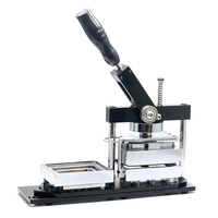 Nouvelle machine manuelle pour la fabrication de badges rectangulaires en fer blanc et d'aimants de réfrigérateur, 80x53mm, avec aimant souple