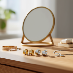 Pendientes de Clip Zi, Oro, Plata, Acero Inoxidable, 6 mm, Geométricos, Joyería de Moda Unisex - Product Image 4