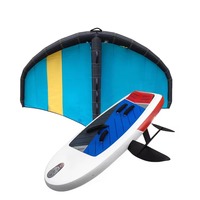 Planche de Wing Foil Gonflable Durable en Drop-Stitch, Portable, pour Hydrofoil et Sports Nautiques (SUP Foiling), Fabriquée en Chine