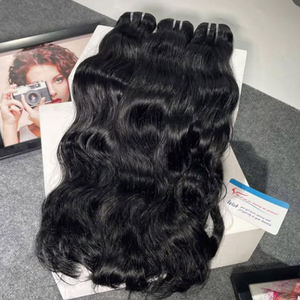 Venditori di capelli mossi birmani birmani vietnamiti, capelli umani grezzi allineati cuticole vietnamite intrecciano ricci vergini non trasformati - Product Image 4