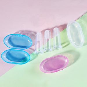 Günstige Baby-Fingerzahnbürste im Großhandel Weiche Silikon-Trainingszahnbürste für Kleinkinder BPA-frei Mundpflege für Babys Zähne reinigen Massage - Product Image 3