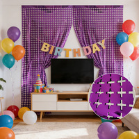 Rideau à franges carrées brillantes 2x3m, guirlandes scintillantes, toile de fond de fête, rideau de porte en guirlande, décoration pour mariage, anniversaire, baby shower