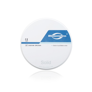 <strong>Bloomden</strong> Professional Teeth Material 98mm <strong>Zirconia</strong> Dental Blank White <strong>Zirconia</strong> Ceramic Teeth Zirconium <strong>Block</strong> - Product Image 1