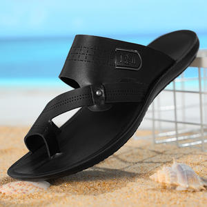 Sandalias sin cordones para hombre, novedad 2026, talla grande, a la moda, para playa, con suela de goma, parte superior de cuero genuino, transpirables - Product Image 5