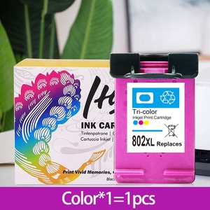 Hicor 802 802XL Premium noir cartouche à jet d'<span class=keywords><strong>encre</strong></span> couleur remanufacturée <span class=keywords><strong>pour</strong></span> <span class=keywords><strong>HP</strong></span> <span class=keywords><strong>Deskjet</strong></span> 1000 1010 1050 <span class=keywords><strong>1510</strong></span> 2000 2050 - Product Image 3