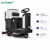 Nettoyeur de sol électrique 24V avec deux grands réservoirs pour le nettoyage des centres logistiques