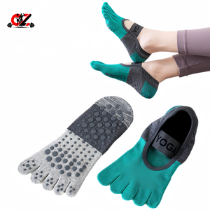 Calcetines Deportivos de Cinco Dedos CZFIT, Antideslizantes, de Algodón, para Yoga, Pilates, Otoño, Ecológicos, con Logotipo Personalizado para Mujer - Product Image 1