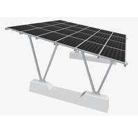 Système de montage solaire au sol complet, structure photovoltaïque PV en zinc-aluminium-magnésium/acier galvanisé à chaud