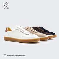 LANCI Designer Shoe Vendor Chaussures de luxe pour hommes en cuir véritable, chaussures à marque privée, baskets luxueuses