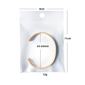 Ywyougang ステンレス製カスタムカーブブランクトレンディユニセックスバングルブレスレットシルバーメッキ記念日ジュエリー - Product Image 6