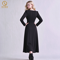 Fabricant de vêtements pour femmes avec faible MOQ – Robes de soirée élégantes à col carré, longues, d'été, coupe trapèze pour femmes