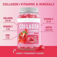 Complément alimentaire beauté personnalisé 15 en 1, multivitamines en gommes, soin de la peau, des cheveux et des articulations, gommes au collagène