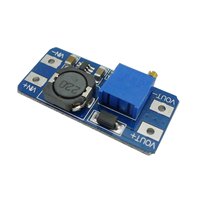 Aismartlink DC-DC MT3608, papan Regulator tegangan Step up modul 2A dapat disesuaikan