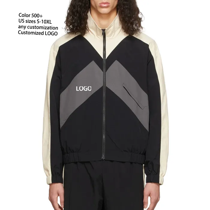 Customize Designer Sports Jacket Hip Hop Nylon Windbreaker for Men Winter Waterproof Coat Outdoor Running Jacket