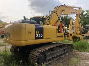 Excavatrice sur chenilles hydraulique Komatsu PC220 d'occasion, grande pelleuse de 22 tonnes, modèle Komatsu PC220-7 à vendre - Product Image 4