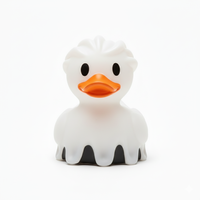 Halloween Canard Fantôme Personnalisé En Vrac Imprimé PVC En Caoutchouc Style Canard Baignoire Jouets De Bain avec Motifs Conçus