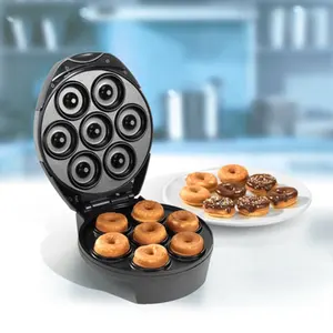 Mini Donut eléctrico de superficie antiadherente para el hogar, máquina para hacer rosquillas, para regalo
